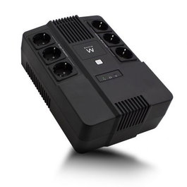 Ewent EW3945 SAI Línea Interactiva 600VA con AVR, 6 Tomas, Protección Sobretensiones, Número de Artículo EW3945
