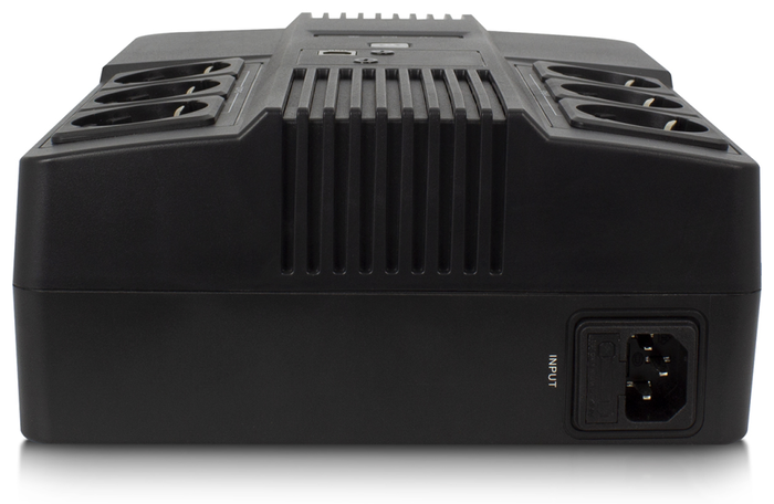 Ewent EW3945 SAI Línea Interactiva 600 VA 360 W con 6 Salidas AC