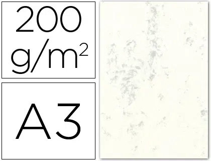 Michel Cartulina DIN A3 Marmoleada 200 gr Crema Claro Paquete 100 Hojas Michel Cartulina DIN A3 Marmoleada 200 gr Crema Claro Paquete 100 Hojas