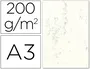 Michel Cartulina DIN A3 Marmoleada 200 gr Crema Claro Paquete 100 Hojas