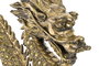 DKD Home Decor Figura Oriental Dorado Resina Espejo Dragón 14 x 32 x 52 cm