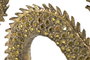 DKD Home Decor Figura Oriental Dorado Resina Espejo Dragón 14 x 32 x 52 cm