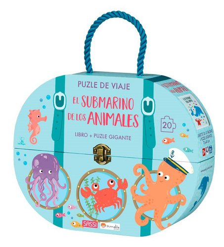 Puzle De Viaje Y Libro Sassi Manolito Books El Submarino De Los Animales 20 Piezas (+3 Años) Puzle De Viaje Y Libro Sassi Manolito Books El Submarino De Los Animales 20 Piezas (+3 Años)