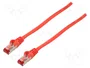 GOOBAY Patch cord S/FTP Cat 6 de 2m Rojo