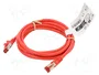 GOOBAY Patch cord S/FTP Cat 6 de 2m Rojo