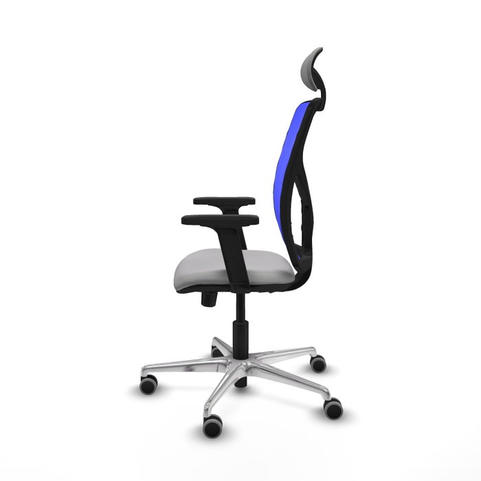 PIQUERAS Y CRESPO Silla de oficina Motilla con mecanismo Sincro/Traslack Gris claro y Azul PIQUERAS Y CRESPO Silla de oficina Motilla con mecanismo Sincro/Traslack Gris claro y Azul