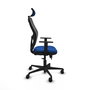 PIQUERAS Y CRESPO Silla de oficina Jorquera con mecanismo Sincro/Traslack Azul y Negro