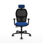 PIQUERAS Y CRESPO Silla de oficina Jorquera con mecanismo Sincro/Traslack Azul y Negro
