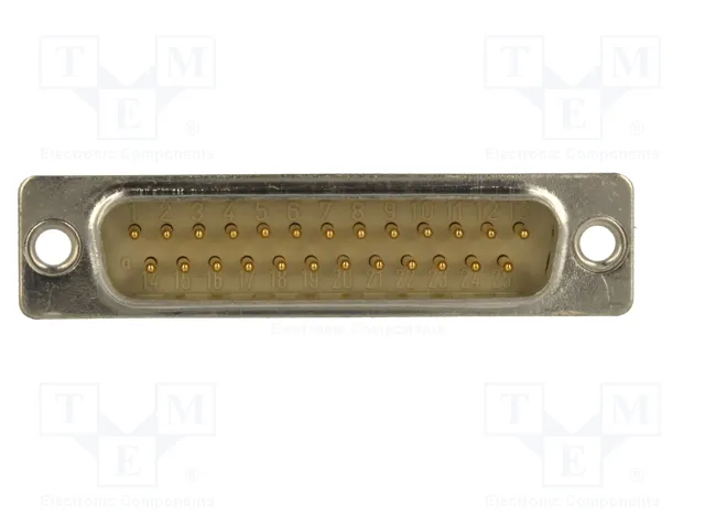 HARTING Conector D-Sub macho de 25 pines para transferencia de datos HARTING Conector D-Sub macho de 25 pines para transferencia de datos