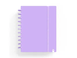 Carchivo Ingeniox Cuaderno A5 80 Hojas Cuadriculado Malva Pastel Tapa Foam