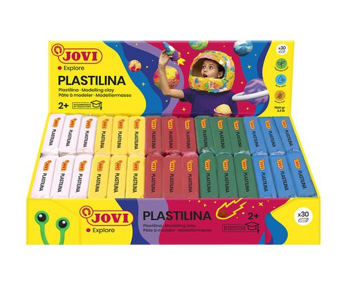 Jovi Plastilina Pastilla 50g Colores Surtidos Pack de 30 Jovi Plastilina Pastilla 50g Colores Surtidos Pack de 30