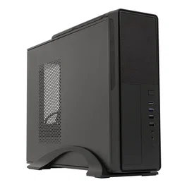 Unykach Torre UK 2010SE micro-ATX/mini-ITX Negra para PC, con Fuente SFX 450W Incluida, USB Type-C 3.1 Gen2, Filtro Antipolvo, Soporte Vertical/Horizontal - Modelo 52103