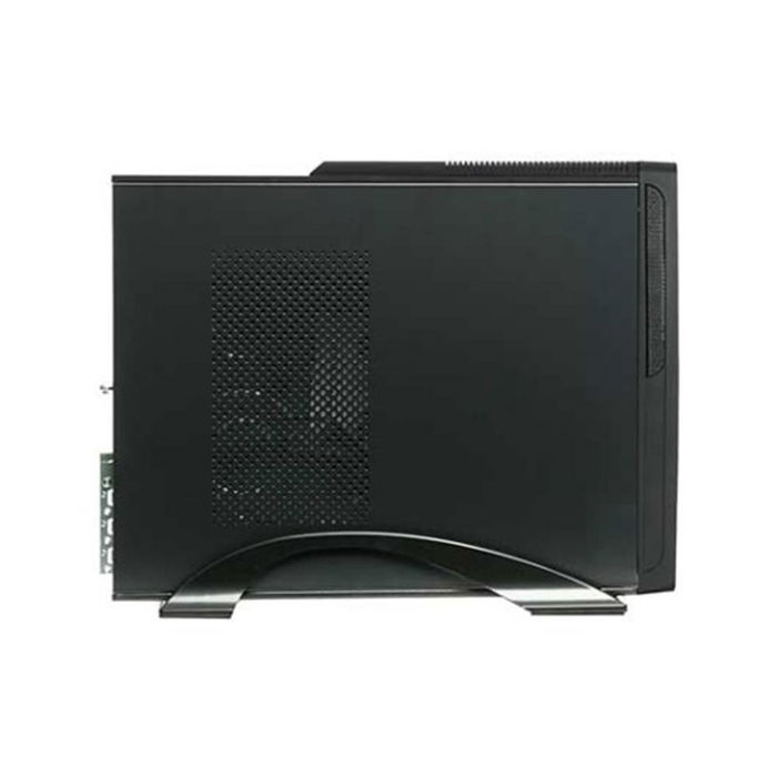 Unykach Caja de PC Micro-ATX Slim Negra con Fuente de Alimentación 450W Incluida, USB 3.0 y USB Type-C