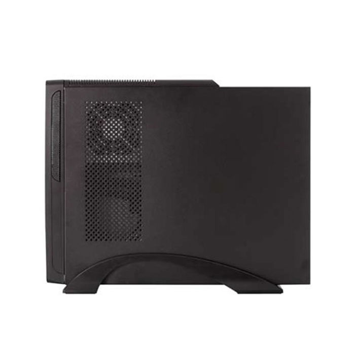 Unykach Caja de PC Micro-ATX Slim Negra con Fuente de Alimentación 450W Incluida, USB 3.0 y USB Type-C