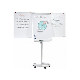 FRANKEN Flipchart ECO móvil 68x105 cm con base redonda de metal