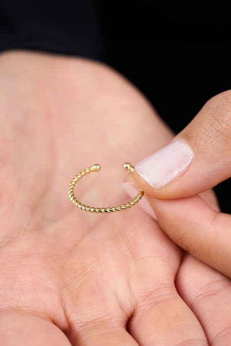 Heliophilia Silver FA182832A Anillo Plata Esterlina 925 Dorado Talla Única Ajustable Resistente a la Corrosión Heliophilia Silver FA182832A Anillo Plata Esterlina 925 Dorado Talla Única Ajustable Resistente a la Corrosión