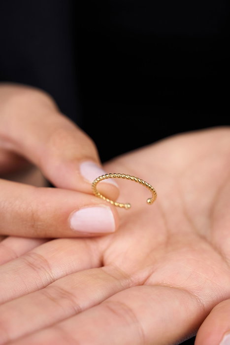Heliophilia Silver FA182832A Anillo Plata Esterlina 925 Dorado Talla Única Ajustable Resistente a la Corrosión Heliophilia Silver FA182832A Anillo Plata Esterlina 925 Dorado Talla Única Ajustable Resistente a la Corrosión