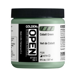 Golden OPEN Colores Acrílicos Verde Cobalto 237 ml