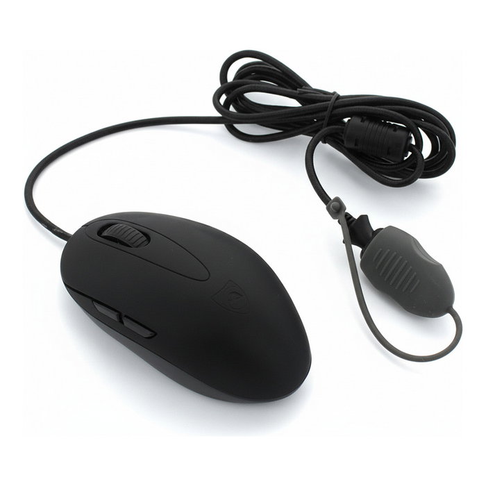 Seal Shield SSM3 Ratón Óptico con Rueda de Desplazamiento, 800 DPI, USB tipo A, Color Gris