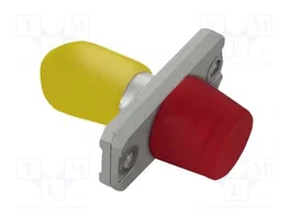 QOLTEC Adaptador de Fibra FC/UPC a ST/UPC Gris