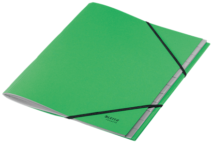 Leitz 39150055 Carpeta Clasificadora de Cartón 12 Posiciones A4 Recycle 100% Verde Certificado Climate Neutral