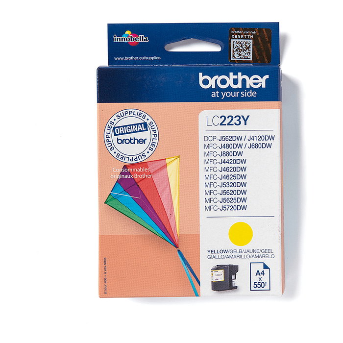 Brother LC223Y Cartucho de Tinta Amarillo