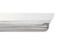DKD Home Decor Mesa Comedor Moderno Blanco Plateado Acero Cristal 180 x 90 x 75 cm