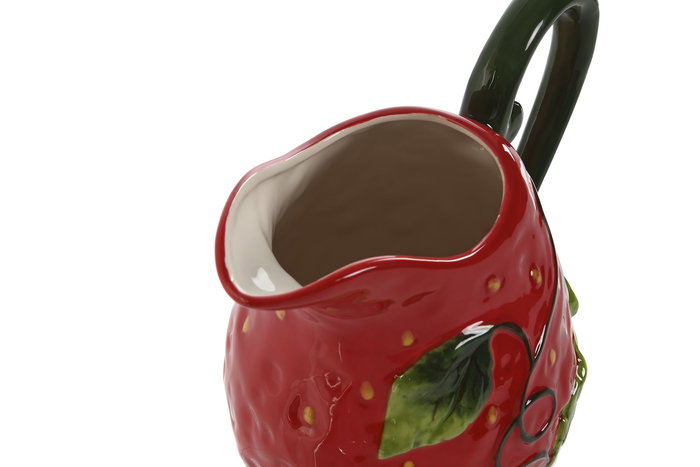 DKD Home Decor Jarra Gres Rojo Fresa 15 x 22 x 23 cm Apto Microondas Lavavajillas DKD Home Decor Jarra Gres Rojo Fresa 15 x 22 x 23 cm Apto Microondas Lavavajillas