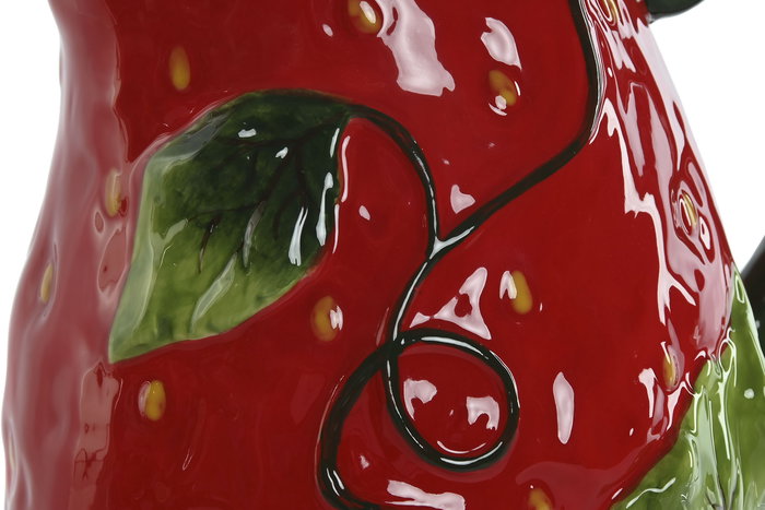 DKD Home Decor Jarra Gres Rojo Fresa 15 x 22 x 23 cm Apto Microondas Lavavajillas DKD Home Decor Jarra Gres Rojo Fresa 15 x 22 x 23 cm Apto Microondas Lavavajillas