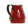 DKD Home Decor Jarra de Gres Fresa Rojo 23x15x22 cm