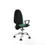 PIQUERAS Y CRESPO Silla de oficina Algarra Verde esmeralda con mecanismo Asincro