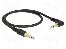 DeLOCK 85564 Cable de audio de 3,5 mm con conector angular de 0,5 m