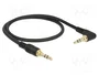 DeLOCK 85564 Cable de audio de 3,5 mm con conector angular de 0,5 m