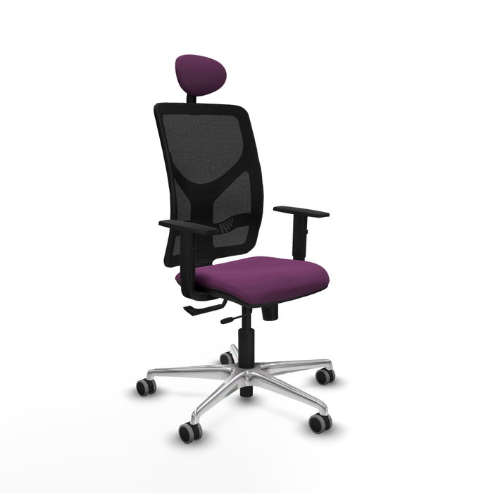 PIQUERAS Y CRESPO Silla de oficina Motilla con mecanismo Sincro/Traslack Morado y Negro PIQUERAS Y CRESPO Silla de oficina Motilla con mecanismo Sincro/Traslack Morado y Negro