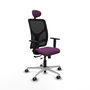 PIQUERAS Y CRESPO Silla de oficina Motilla con mecanismo Sincro/Traslack Morado y Negro