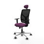 PIQUERAS Y CRESPO Silla de oficina Motilla con mecanismo Sincro/Traslack Morado y Negro
