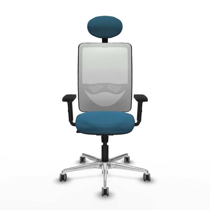 PIQUERAS Y CRESPO Silla de oficina Zulema Verde petróleo y Blanco PIQUERAS Y CRESPO Silla de oficina Zulema Verde petróleo y Blanco