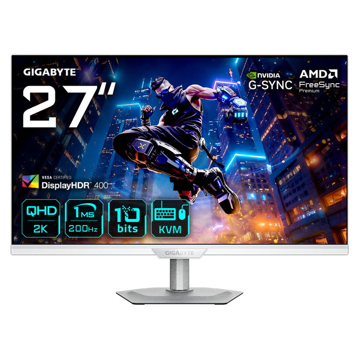 Gigabyte M27Q2 QD ICE Monitor Gaming 27 pulg QHD Blanco