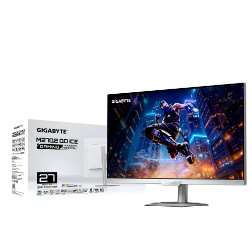 Gigabyte M27Q2 QD ICE Monitor Gaming 27 pulg QHD Blanco