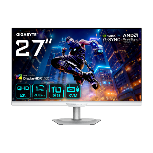 Gigabyte M27Q2 QD ICE Monitor Gaming 27 pulg QHD Blanco
