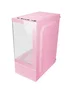 Mars Gaming Caja Gaming MC-SE Mini Tower Micro ATX/Mini-ITX Rosa, Doble Cristal Templado Continuo, Tecnología AirTech Mesh, Doble Cámara, 3 Bahías, 5 Ventiladores, Filtro Magnético