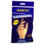 Blanca Guantes de látex satinados con relieve antideslizante sin polvo talla grande