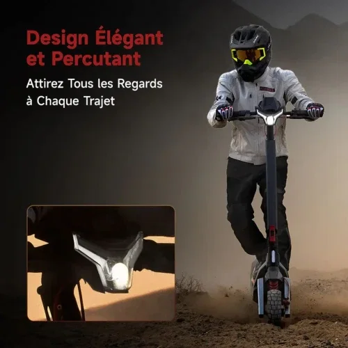 NAVEE XT5 PRO Patinete Eléctrico Todoterreno 2200W 75 km Autonomía Neumáticos 12" Suspensión Gris