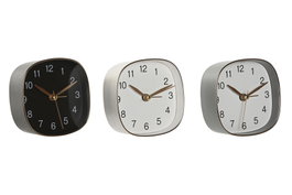 DKD Home Decor Reloj de Sobremesa PVC Dorado Surtido de 3 Unidades