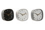 DKD Home Decor Reloj de Sobremesa PVC Dorado Surtido de 3 Unidades