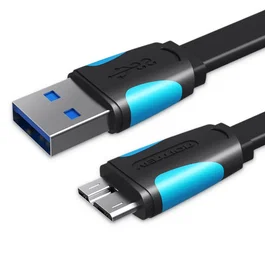 Vention VAS-A12-B100 Cable USB 3.2 Gen 1 (USB A Macho a Micro USB B Macho), Longitud 1m, Color Negro