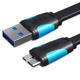 Vention Cable USB 3.0 MicroUSB Macho a USB Macho 1m Azul y Negro VAS-A12-B100