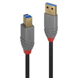 Lindy Cable USB 3.2 Tipo A a B 2m 5Gbps Anthra Line