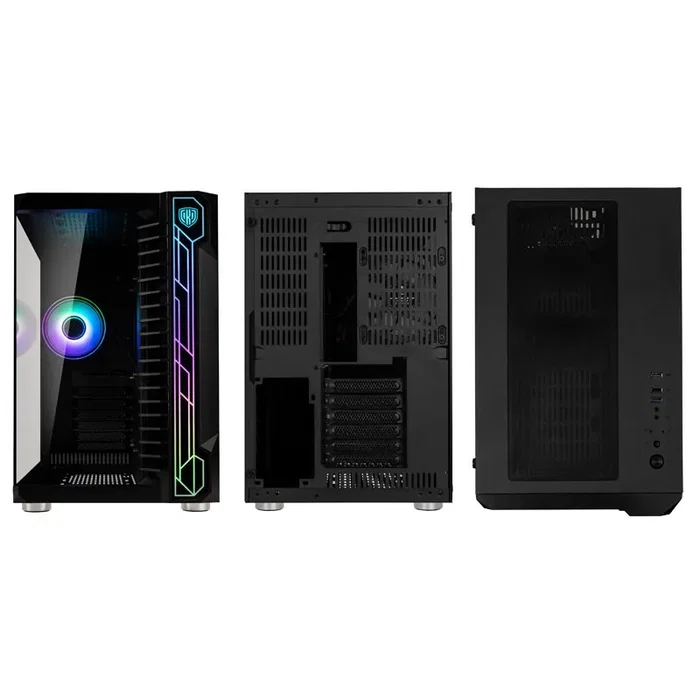 Kolink Unity Code X ARGB Midi Tower Negro Sin Fuente Ventana de Vidrio Templado USB 3.0
