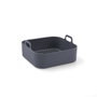 Quid Cesta Cuadrada Freidora Naturalia 19x9 cm (24 Unidades) Gris
